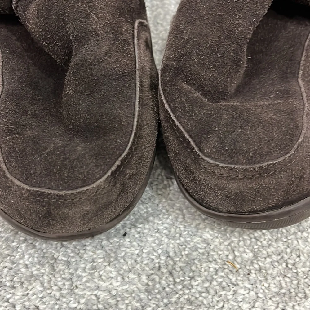 Bearpaw Size 8 Brown Midcalf Meadow Tall Sheepskin Wool Lining Suede Boots